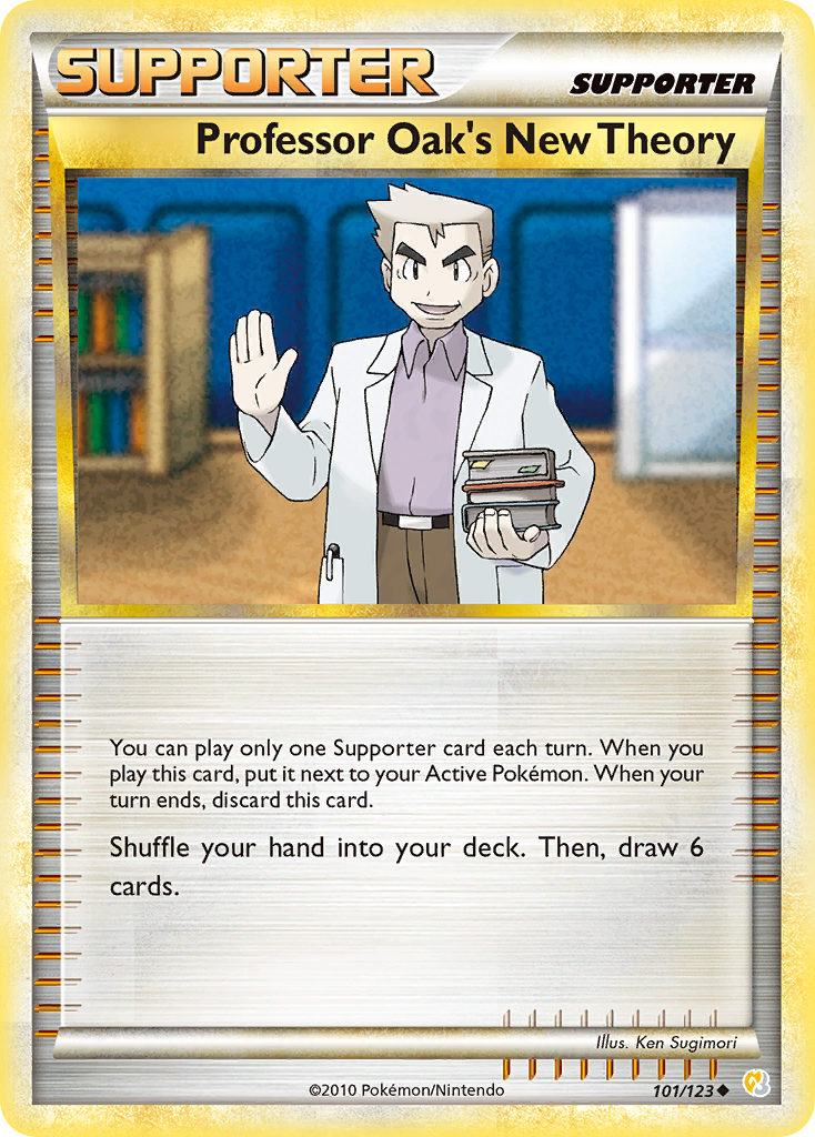 Professor Oak's New Theory (101/123) [HeartGold & SoulSilver: Base Set]