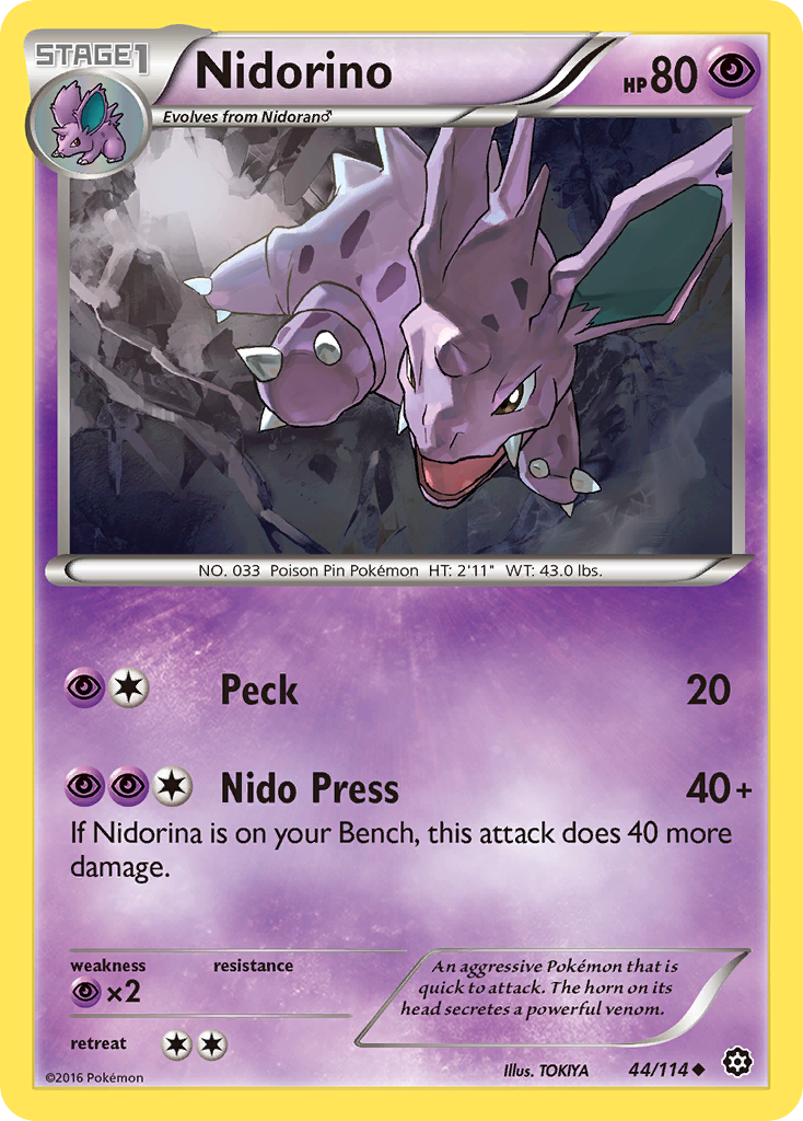 Nidorino (44/114) [XY: Steam Siege]