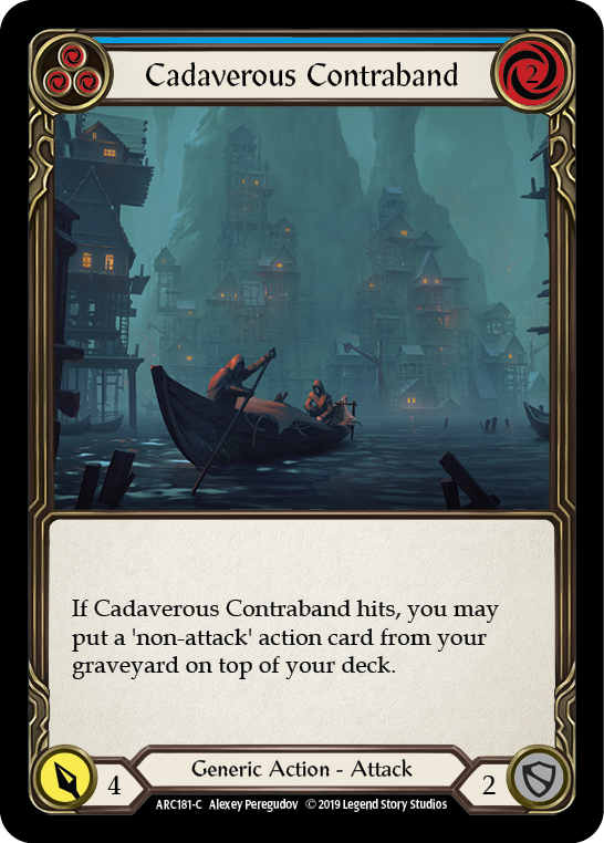 Cadaverous Contraband (Blue) [ARC181-C] (Arcane Rising)  1st Edition Normal