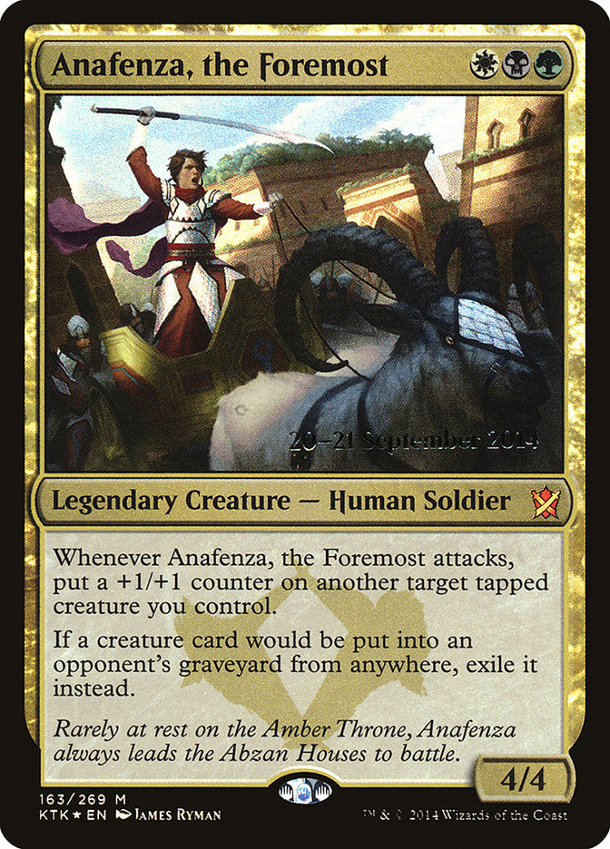 Anafenza, the Foremost [Khans of Tarkir Prerelease Promos]