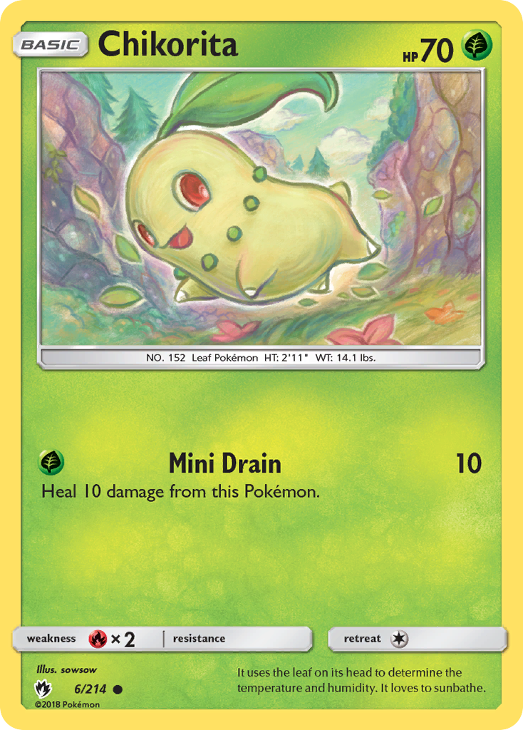 Chikorita (6/214) [Sun & Moon: Lost Thunder]