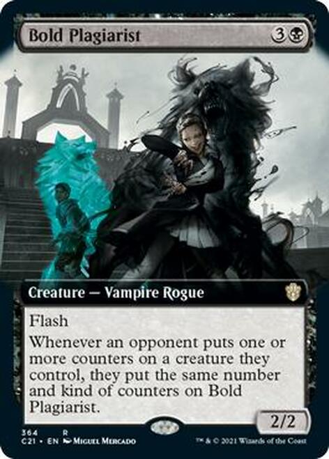 Bold Plagiarist (Extended Art) [Commander 2021]