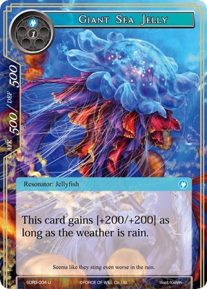 Giant Sea Jelly (SDR3-004) [Starter Deck: Reiya Cluster]