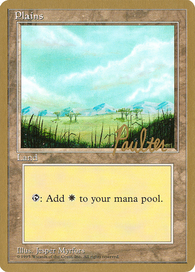 Plains (pp365) (Preston Poulter) [Pro Tour Collector Set]