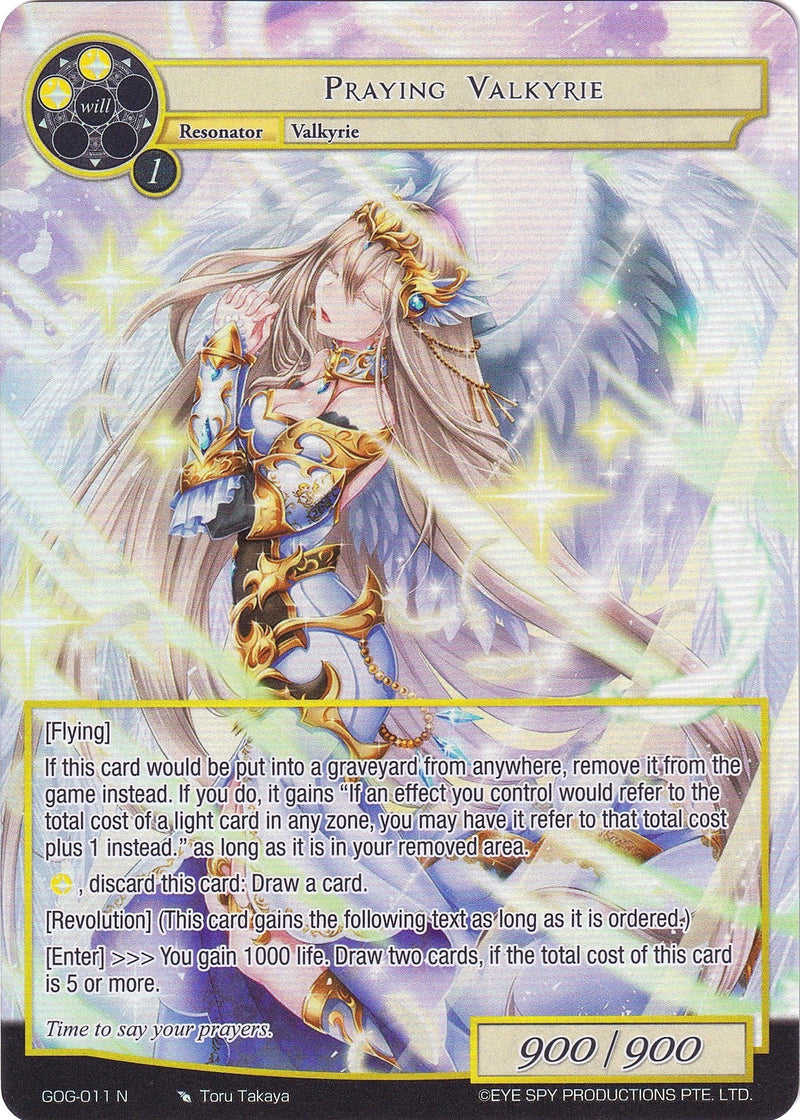 Praying Valkyrie (Full Art) (GOG-011) [Game of Gods]