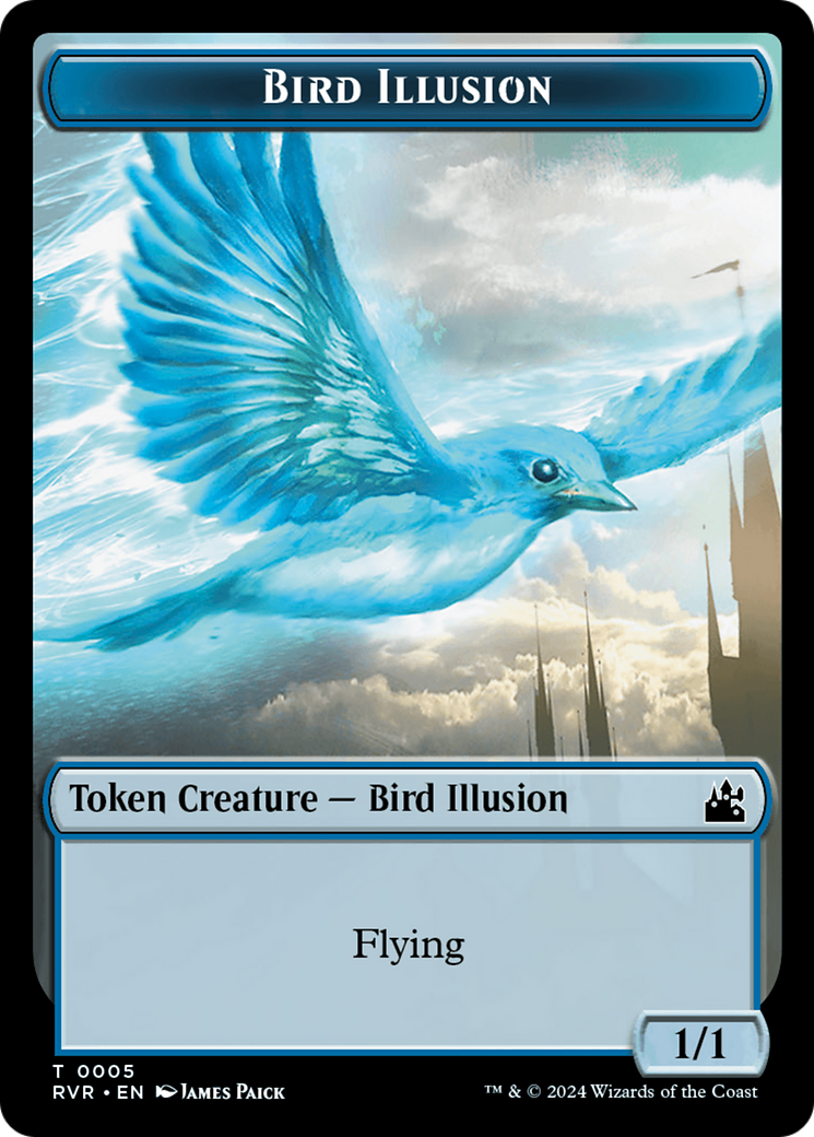 Bird Illusion Token [Ravnica Remastered Tokens]