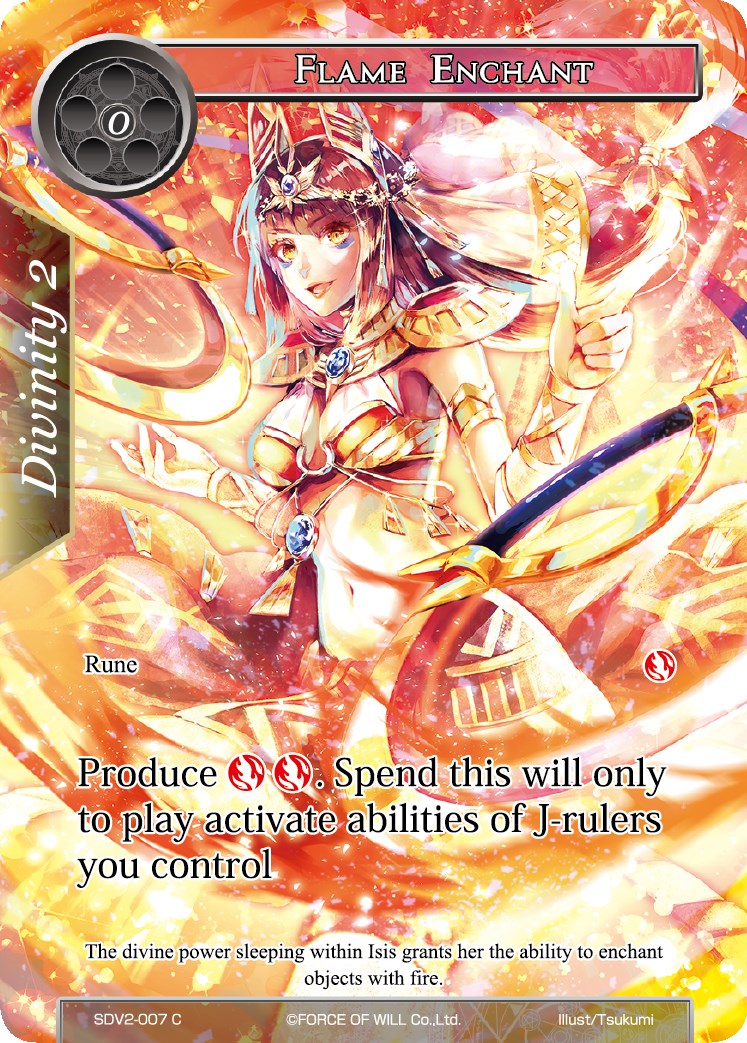 Flame Enchant (SDV2-007) [Starter Deck: Valhalla Cluster]