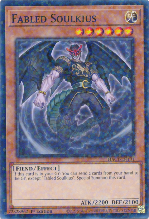 Fabled Soulkius (Duel Terminal) [HAC1-EN131] Parallel Rare