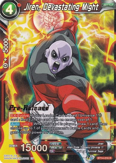 Jiren, Devastating Might (BT14-016) [Cross Spirits Prerelease Promos]