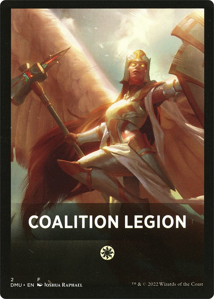 Coalition Legion Theme Card [Dominaria United Tokens]