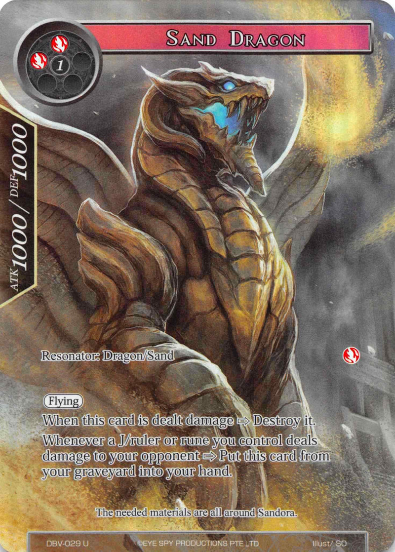 Sand Dragon (Full Art) (DBV-029) [The Decisive Battle of Valhalla]