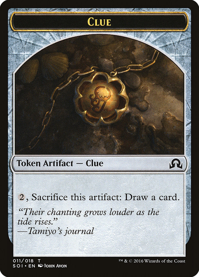 Clue Token (011/018) [Shadows over Innistrad Tokens]