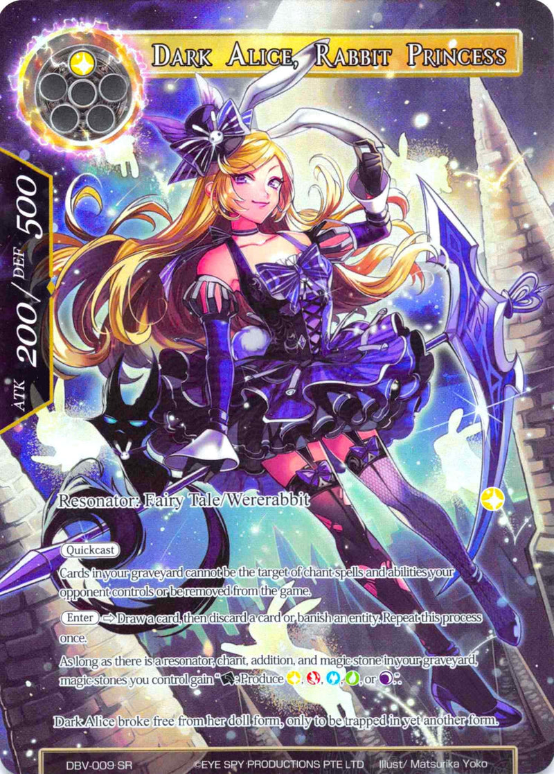 Dark Alice, Rabbit Princess (Full Art) (DBV-009) [The Decisive Battle of Valhalla]