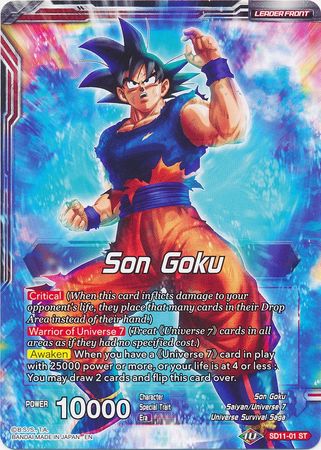 Son Goku // Ultra Instinct Son Goku, Hero of Universe 7 (Starter Deck Son Goku // Ultra Instinct Son Goku, Hero of Universe 7 (Starter Deck