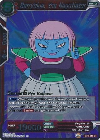 Berryblue, the Negotiator (BT6-019_PR) [Destroyer Kings Prerelease Promos]