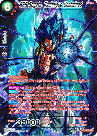 SSB Gogeta, Technique Unchained (SPR) (BT11-012) [Vermilion Bloodline]