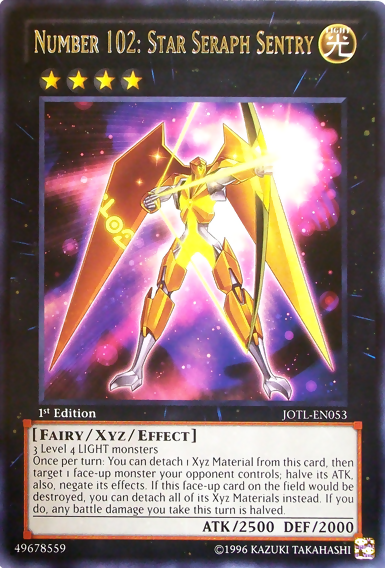 Number 102: Star Seraph Sentry [JOTL-EN053] Rare