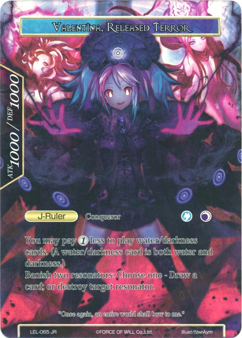 Invading Demon of Water, Valentina // Valentina, Released Terror (Full Art) (LEL-065 JR) [Legacy Lost]