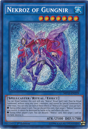 Nekroz of Gungnir [MP15-EN219] Secret Rare