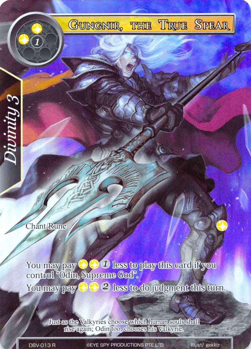 Gungnir, the True Spear (Full Art) (DBV-013) [The Decisive Battle of Valhalla]