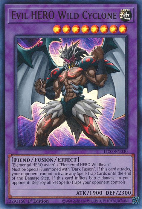 Evil HERO Wild Cyclone [LDS3-EN030] Ultra Rare