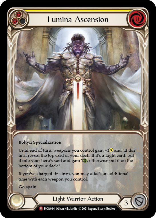 Lumina Ascension (Extended Art) [MON034-EA] (Monarch)  1st Edition Rainbow Foil