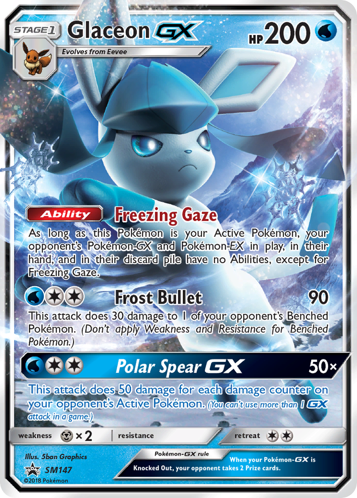 Glaceon GX (SM147) [Sun & Moon: Black Star Promos]