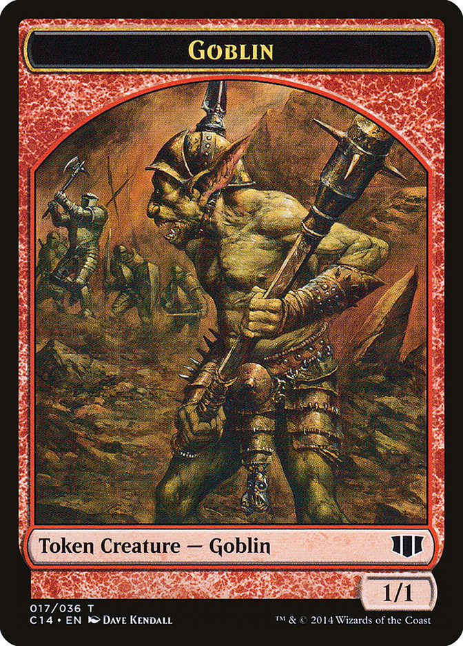 Goblin // Goat Double-Sided Token [Commander 2014 Tokens]