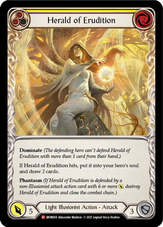 Herald of Erudition [MON004-RF] (Monarch)  1st Edition Rainbow Foil