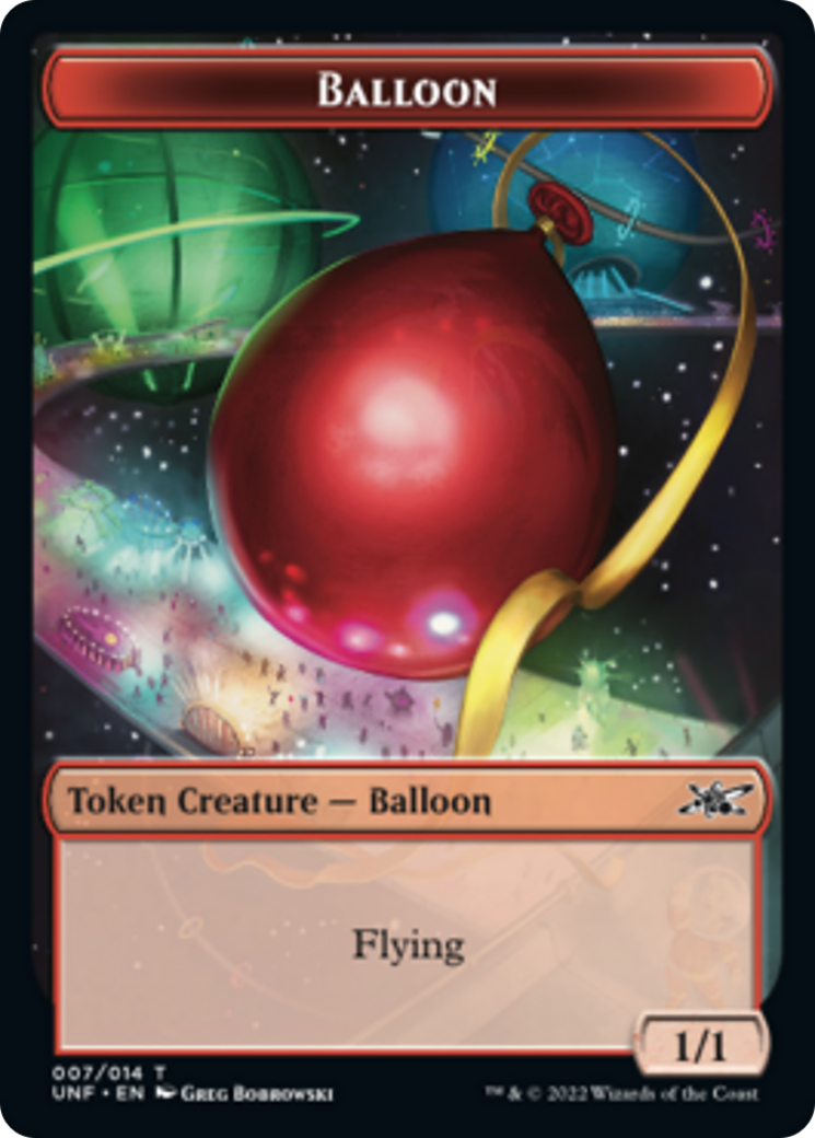 Cat // Balloon Double-Sided Token [Unfinity Tokens]