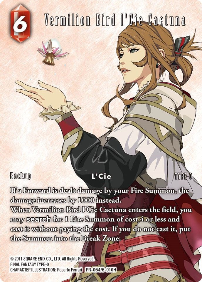 Vermilion Bird l'Cie Caetuna [Opus VI Promo Cards]