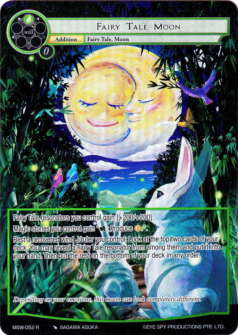 Fairy Tale Moon (Full Art) (MSW-052) [The Magic Stone War - Zero]