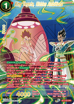 King Vegeta, Hidden Ambitions (SPR) (BT13-020) [Supreme Rivalry]