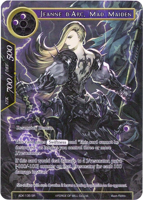 Jeanne d'Arc, Mad Maiden (Full Art) (ADK-135) [Advent of the Demon King]