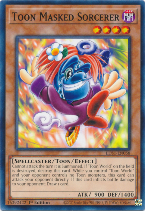 Toon Masked Sorcerer [LDS1-EN058] Common