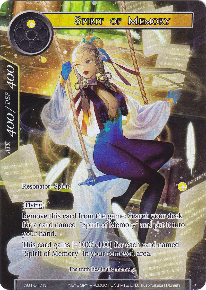 Spirit of Memory (Full Art) (AO1-017) [Alice Origin]