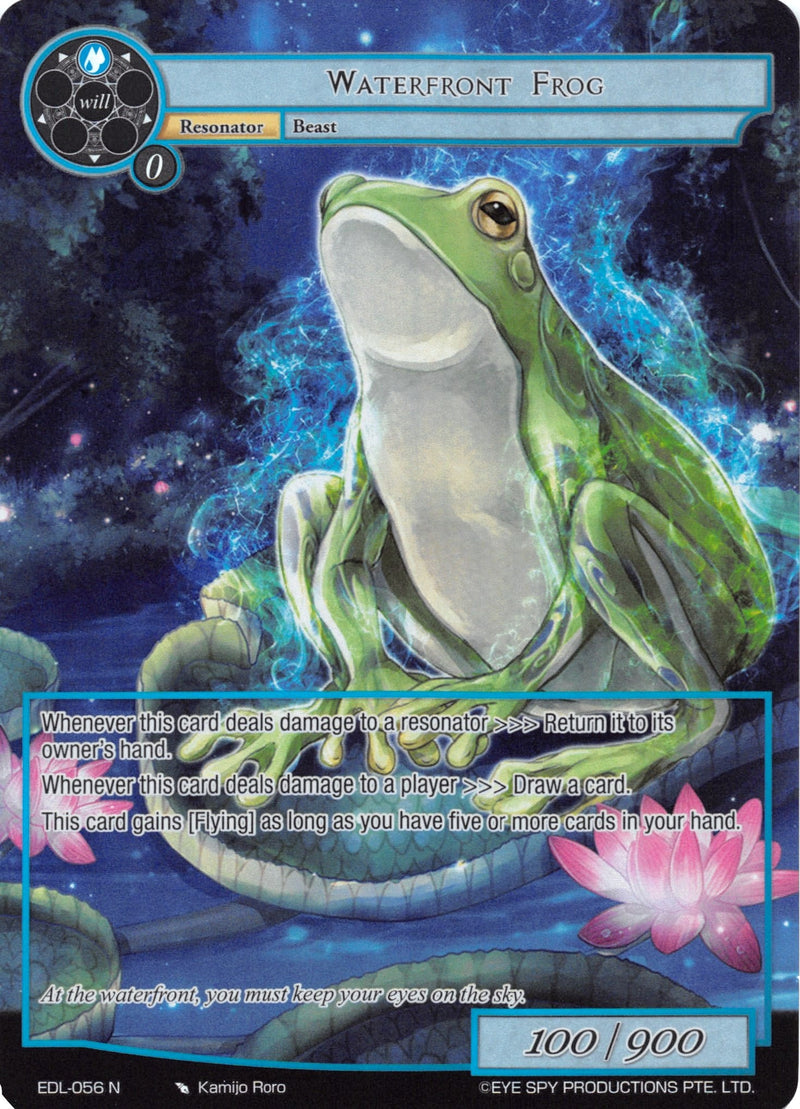 Waterfront Frog (Full Art) (EDL-056) [The Epic of the Dragon Lord]