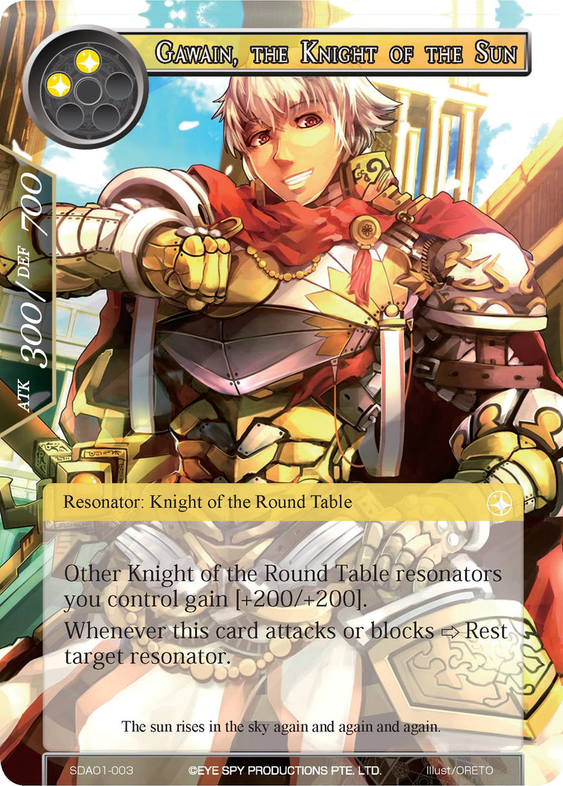 Gawain, the Knight of the Sun (SDAO1-003) [Alice Origin Starter Deck]