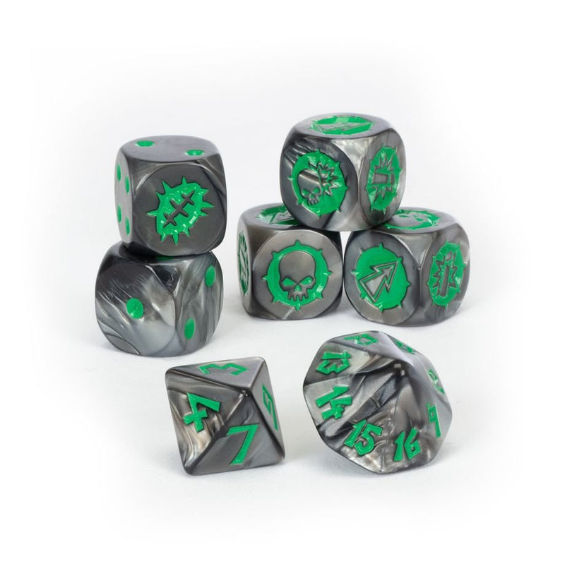 Blood Bowl: Black Orc Team Dice