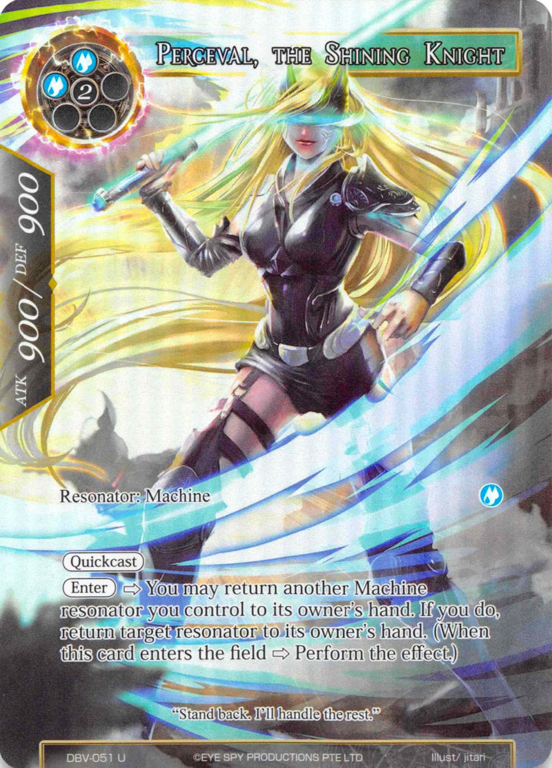 Perceval, the Shining Knight (Full Art) (DBV-051) [The Decisive Battle of Valhalla]