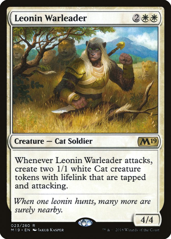 Leonin Warleader [Core Set 2019]