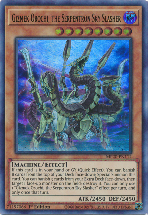 Gizmek Orochi, the Serpentron Sky Slasher [MP20-EN114] Ultra Rare