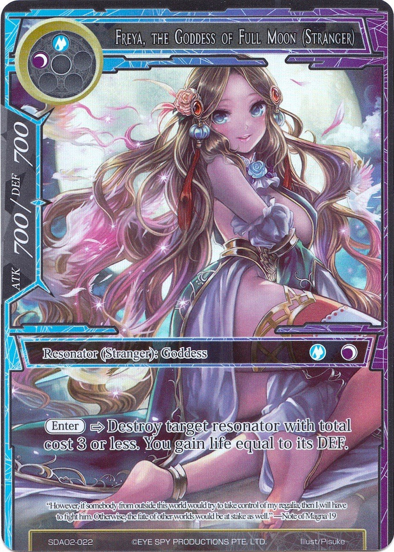 Freya, the Goddess of Full Moon (Stranger) (Full Art) (SDAO2-022) [Alice Origin II Starter Deck]