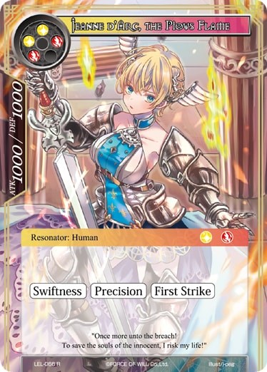 Jeanne d'Arc, the Pious Flame (LEL-066) [Legacy Lost]