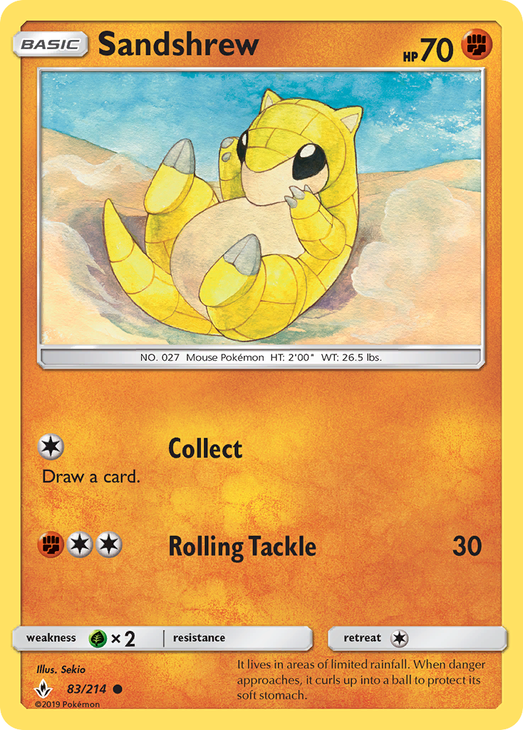 Sandshrew (83/214) [Sun & Moon: Unbroken Bonds]