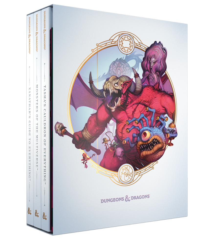 Dungeons and Dragons 5E: Expansion Rulebooks Gift Set Alt Cover with Dice Scroll