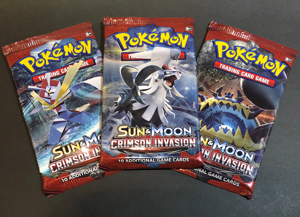 Pokmon TCG: Sun & Moon: Crimson Invasion Booster Pack: 3 Pack Pokmon TCG: Sun & Moon: Crimson Invasion Booster Pack: 3 Pack