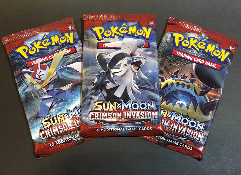 Pokmon TCG: Sun & Moon: Crimson Invasion Booster Pack: 3 Pack Pokmon TCG: Sun & Moon: Crimson Invasion Booster Pack: 3 Pack