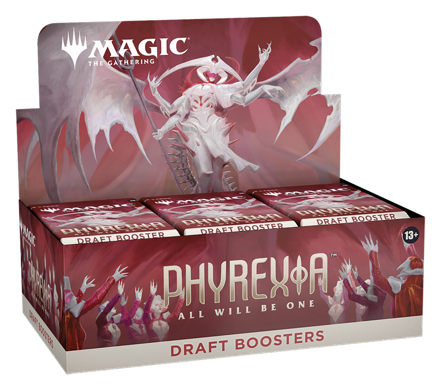 how many mythics in a draft booster box Magic The Gathering: Phyrexia All Will Be One: Display Ideal for Magic players Best Fusion Festival Decks Sets:Return C4 Pokémon Alternate Art