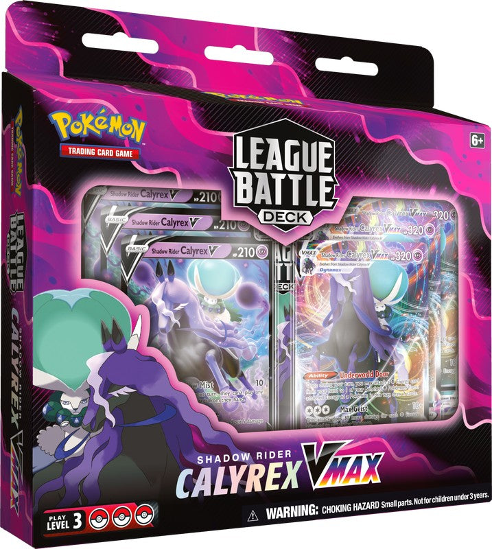 Pokemon TCG: Ice Rider/Shadow Rider Calyrex Vmax League Battle Deck Pokemon TCG: Ice Rider/Shadow Rider Calyrex Vmax League Battle Deck
